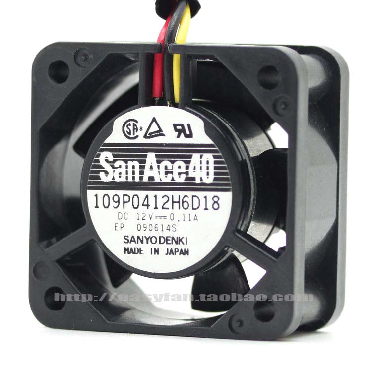 ο SANYO DENKI SAN ACE 109P0412H6D18 4cm 4020    12V ð ,  Ű